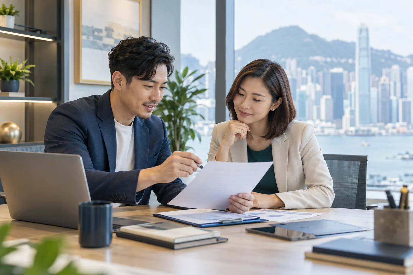 企業代表整理融資申請文件